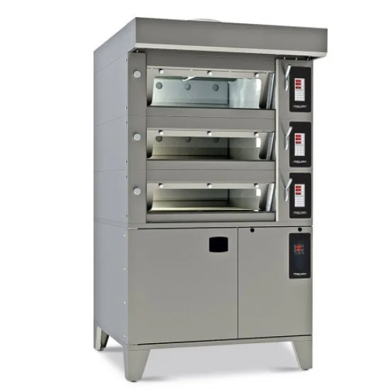 Cuptor modular compact de panificatie – 3 tavi 46×66 cu camera inalta