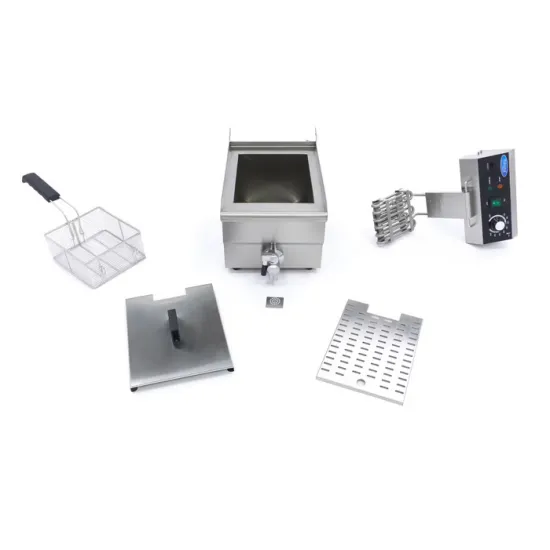 Friteuza 10 litri – 1 cos – robinet scurgere - termostat 50-200 °C