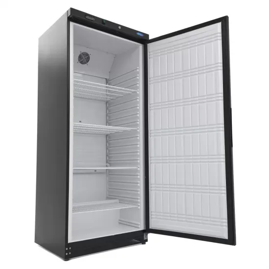 Frigider 600 l – 4 rafturi reglabile – negru