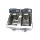 Friteuza 2x10 l – cu robinet de scurgere – termostat intre 50°C si 200°C
