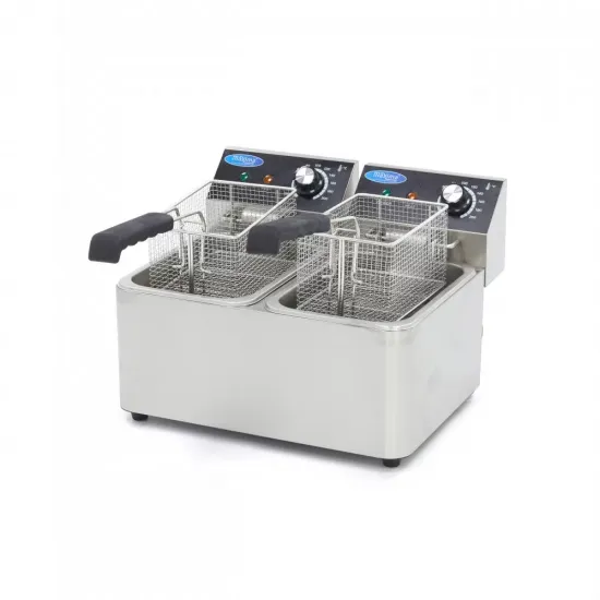 Friteuza dubla 2 cosuri x 4 L - 50 °C pana la 200 °C