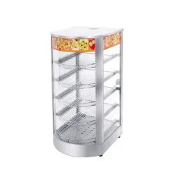 Vitrină profesională caldă pentru alimente pe 5 niveluri.