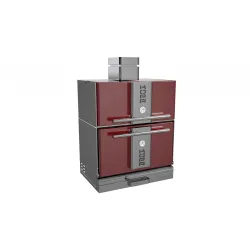 Cuptor cu carbune si dulap cald – pentru gatit si pastrare - K301C_red