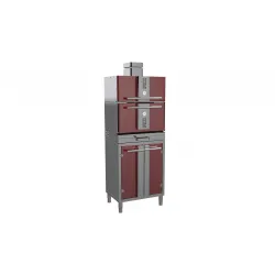 Cuptor pe carbune cu dulap pentru depozitarea preparatelor calde - K301SC_red
