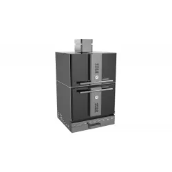 Cuptor pe carbuni cu dulap cald – pentru bucatarie profesionala - K401C_black