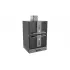 Cuptor pe carbuni cu dulap cald – pentru bucatarie profesionala - K401C_black