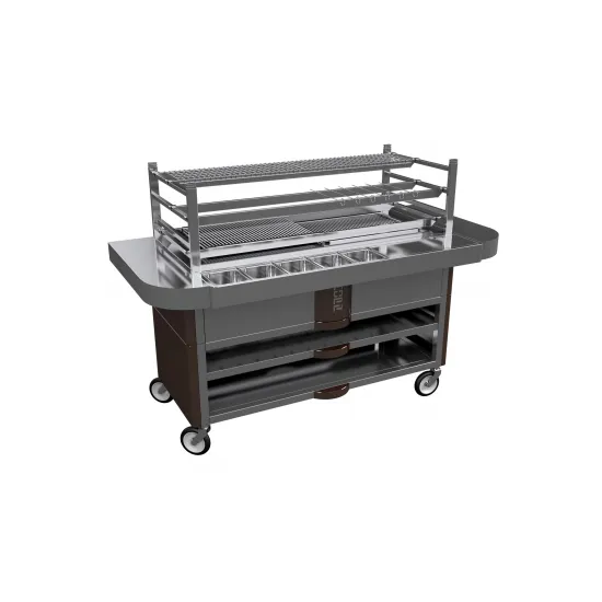 Gratar pe carbuni pentru gatit intensiv si productivitate ridicata - R120ST_brown