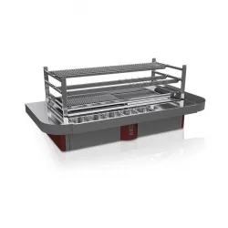 Gratar pe carbuni pentru bucatarii si restaurante - R120TT_crome