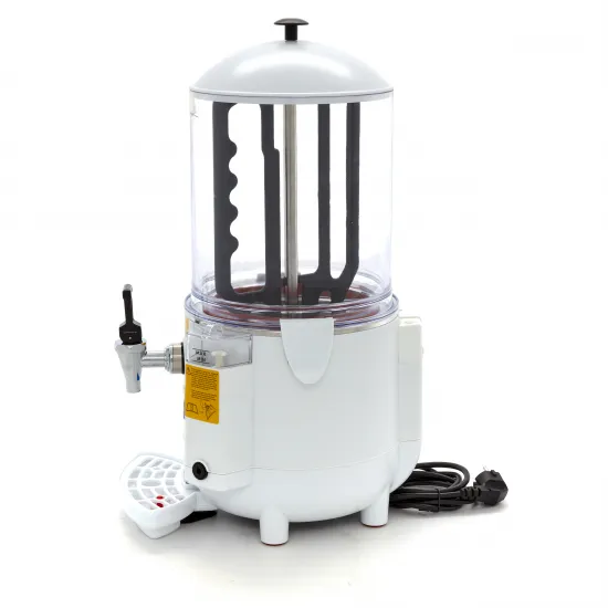 Dispenser pentru ciocolata calda – 10 litri – alb – cu robinet