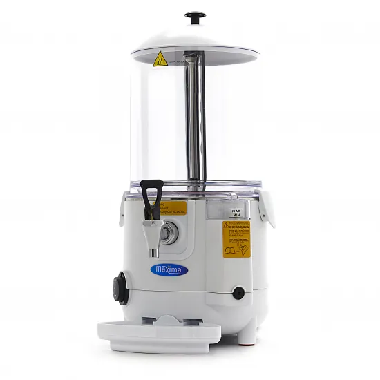 Dispenser pentru ciocolata calda – 10 litri – alb – cu robinet
