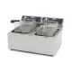 Friteuza 2 x 11 litri – zona rece si termostat reglabil de la 50°C la 200°C