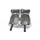 Friteuza 2 x 11 litri – zona rece si termostat reglabil de la 50°C la 200°C