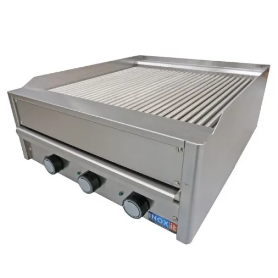 Gratar electric profesional cu 30 de role – 3 zone – 60 x 70 cm