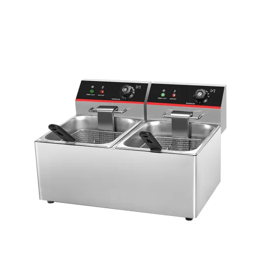 Friteuza 2 x 4 litri - termostat pana la 200°C