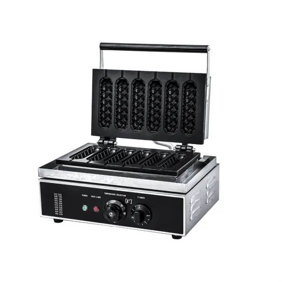 Aparat profesional pentru vafe – 6 bucati - model hotdog